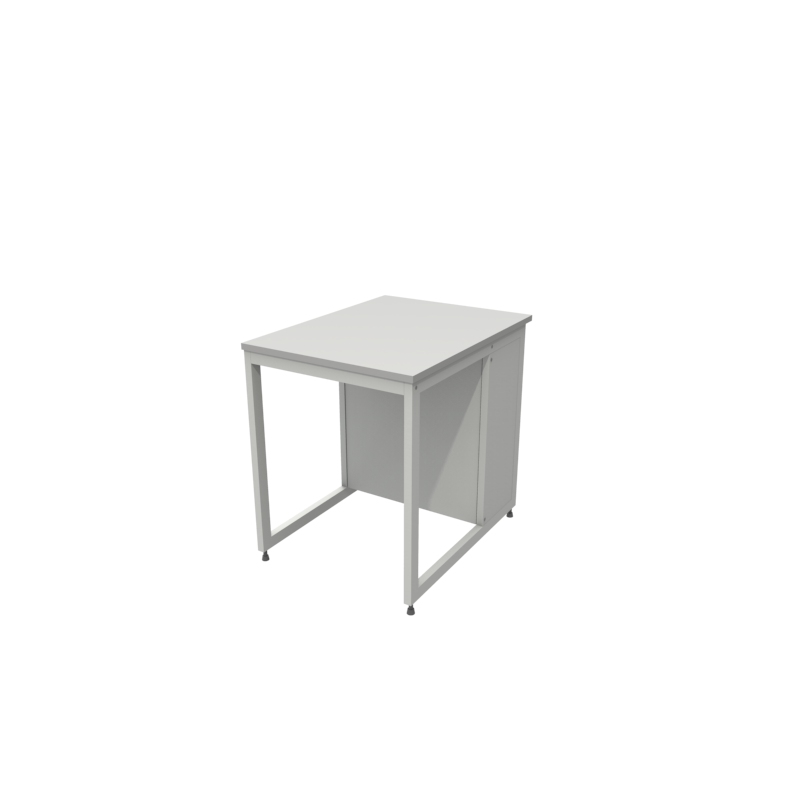 Пристенный лабораторный стол 600x790x750, NL, нержавеющая сталь