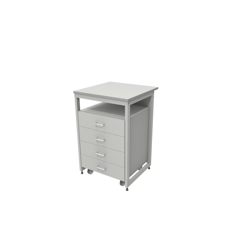 Пристенный лабораторный стол 600x600x900, NL, DURCON