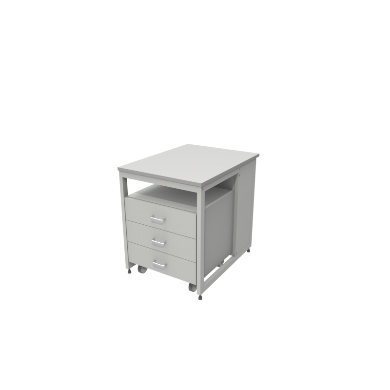 Пристенный лабораторный стол 600x790x750, NL, TRESPA