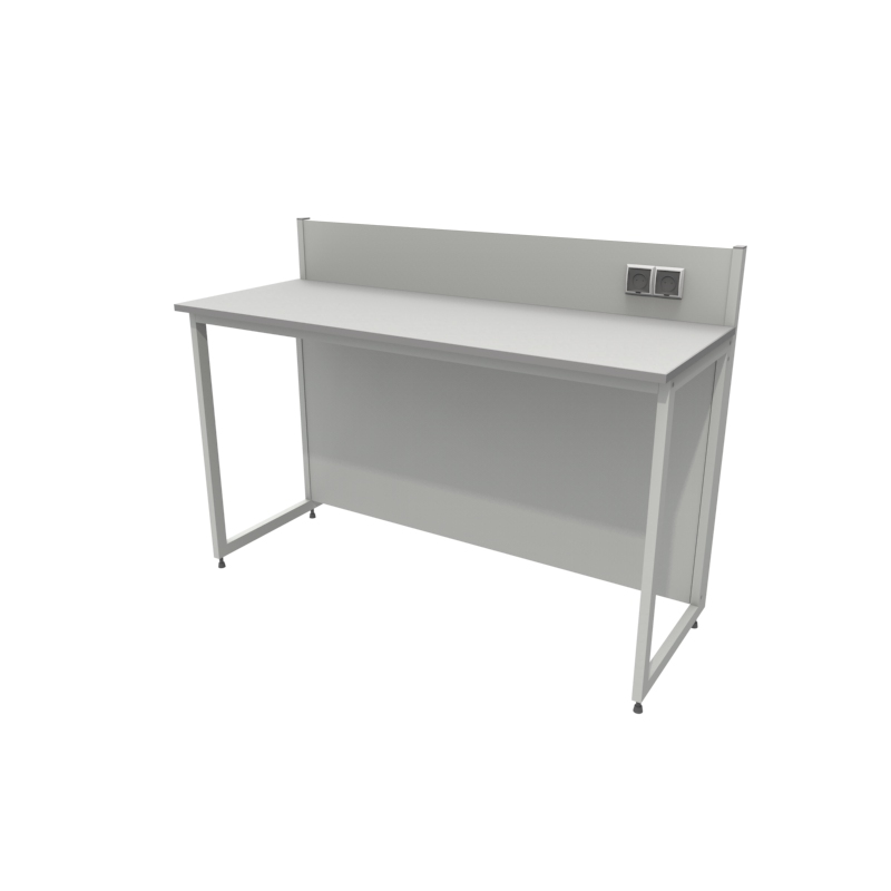 Приборный лабораторный стол 1500x600x900/1100, розетки, NL, металлокерамика
