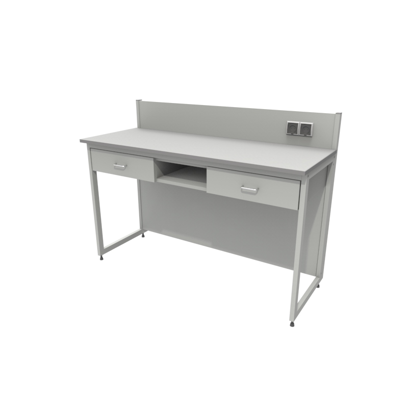 Приборный лабораторный стол 1500x600x900/1100, розетки, NL, металлокерамика