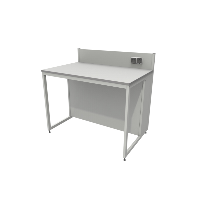 Приборный лабораторный стол 1200x790x900/1100, розетки, NL, металлокерамика