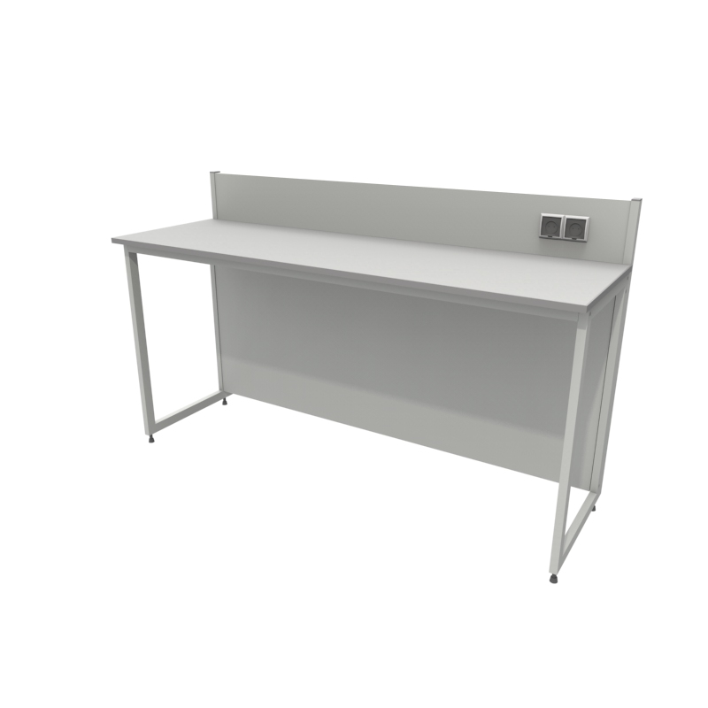 Приборный лабораторный стол 1800x600x900/1100, NL, керамогранит