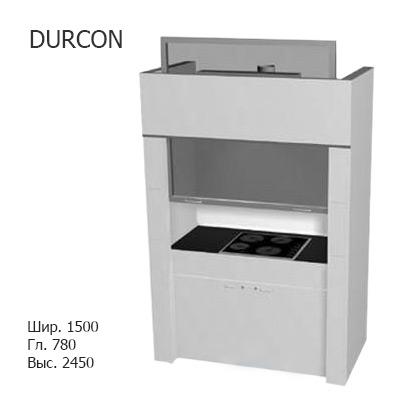 Шкаф вытяжной с нагревательной плитой 1500x780x2450, электрика, MML, DURCON