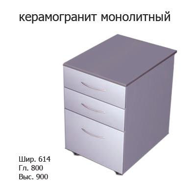 Стол-тумба с ящиками 614x800x900, MML, керамогранит монолитный